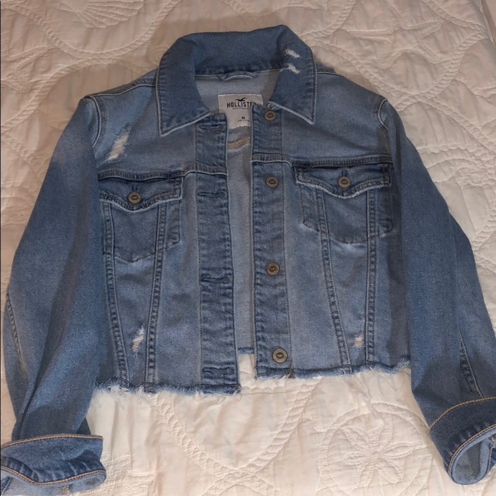 Hollister Cropped Distressed Jacket
